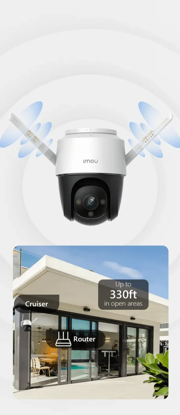 IMOU Cruiser Cámara de Seguridad IPC-S22FN WIFI FullHD PT 360 exterior - Imagen 3