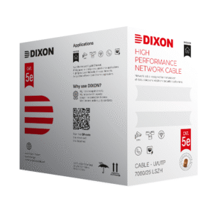 DIXON 7060/25 LSZH, Cable de red utp categoría 5e l 305mts (gris- interior 100% cobre)