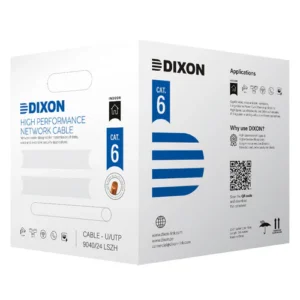 DIXON 9040/24 LSZH INTERIOR, CABLE DE RED UTP CAT6 305 MTS GRIS COBRE