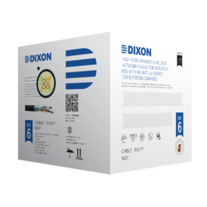 DIXON 9067 Cable UTP CAT 6 23 AWG cobre apantallado chaqueta negra exterior x 305mts