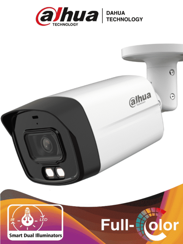 DAHUA HAC-HFW1200TLM-IL-A Cámara de seguridad HDCVI 2MP, Micrófono, FullColor