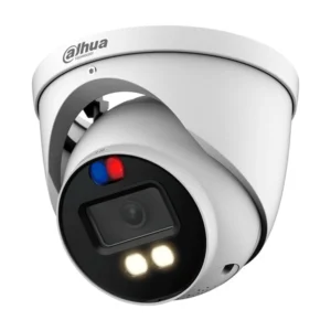 DAHUA HAC-ME1809H-A-PV TIOC Cámara de Seguridad HDCVI 4K 8MP 2.8mm LED 40m IP67 MIc FULLCOLOR Sirena Luz