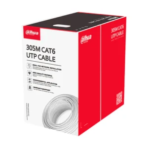 DAHUA Cable UTP CAT6 cobre 23AWG chaqueta blanca x 305mts