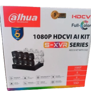 KIT-XVR8C8CH-1TB-IL   Kit 8 Cámaras    de Seguridad Full Color Dahua 2mp